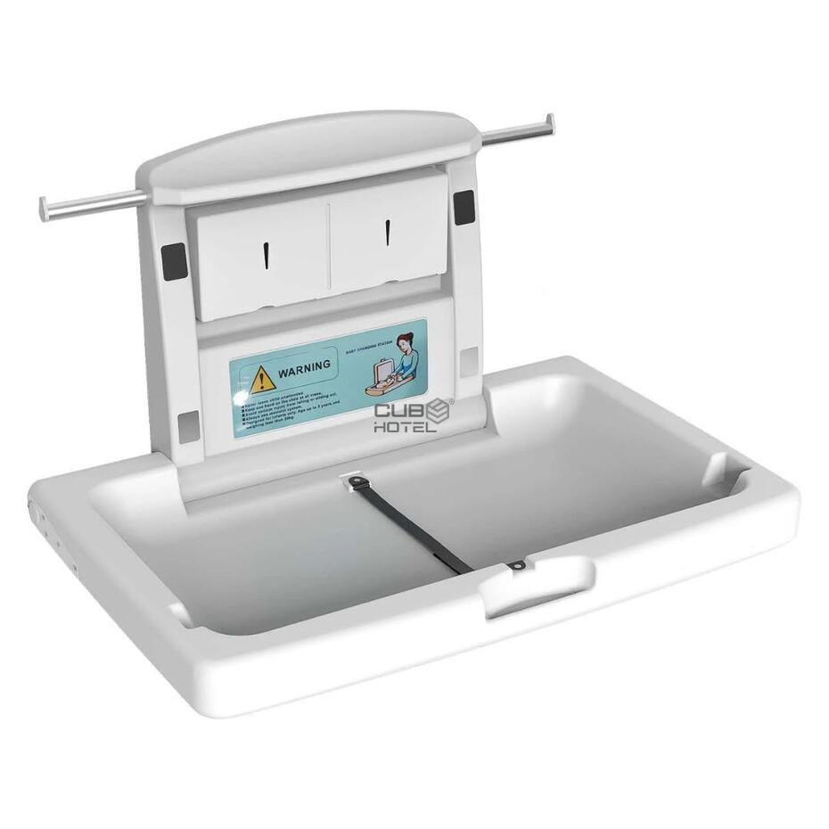 Wall-Mounted Horizontal Baby Changing Station